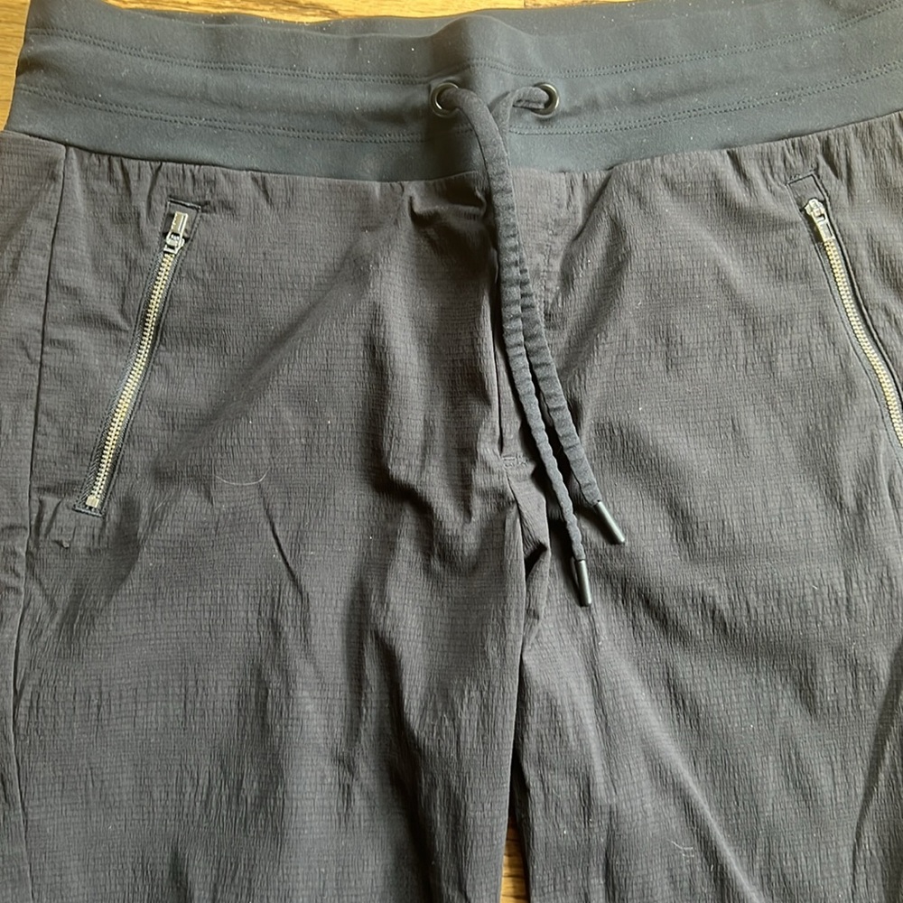 Athleta Black Jogger Pants with Zipper Pocket - Picture 3 of 5